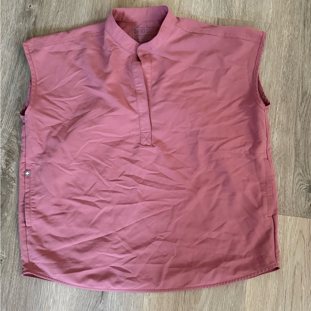 Figs Mauve Oversized Rafaela Scrub Top